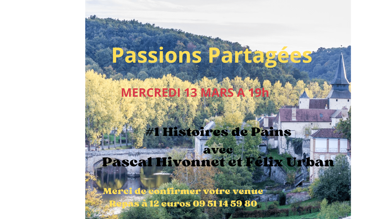 You are currently viewing Mer 13 Mars à 19h « Passions partagées »