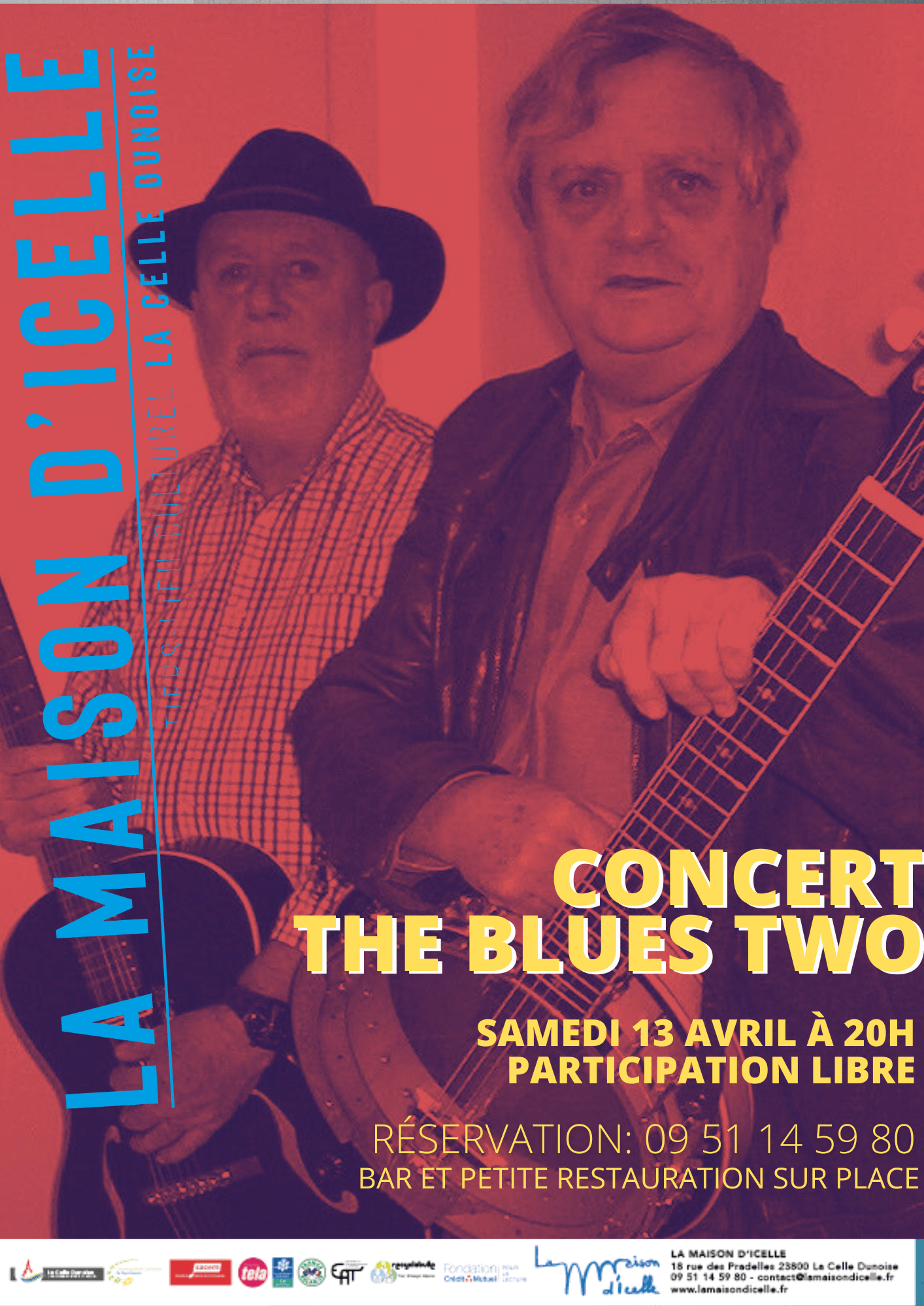 You are currently viewing Sam 13 avril à 20h <BR> CONCERT The Blues Two